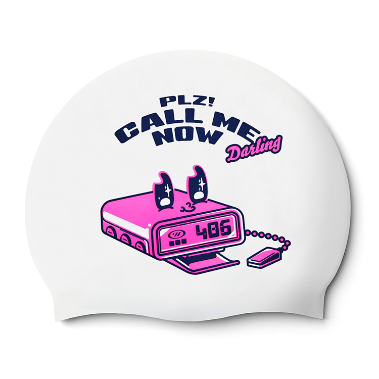 SWAVE Call Me Darling Silicone Swim Cap White [SW-CS120 (WHT)] 상품컷