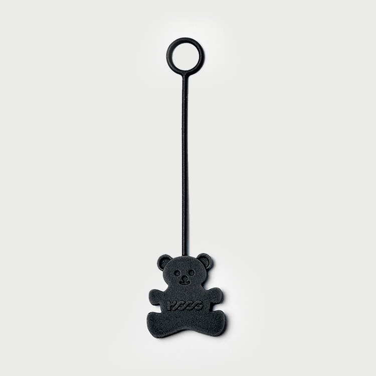 HOOG Bear Charm Keyring Black [HKR031] 상품컷