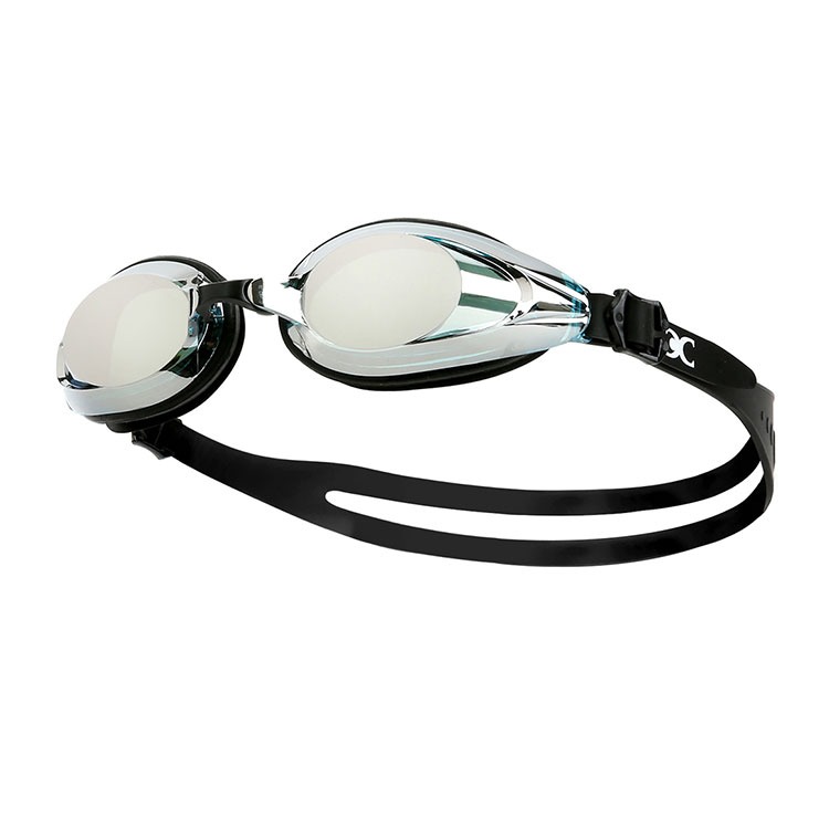 AQUWIN CS22M Cover Mirrored Goggles Silver Aqua Black [CS22M SM/AQBK]