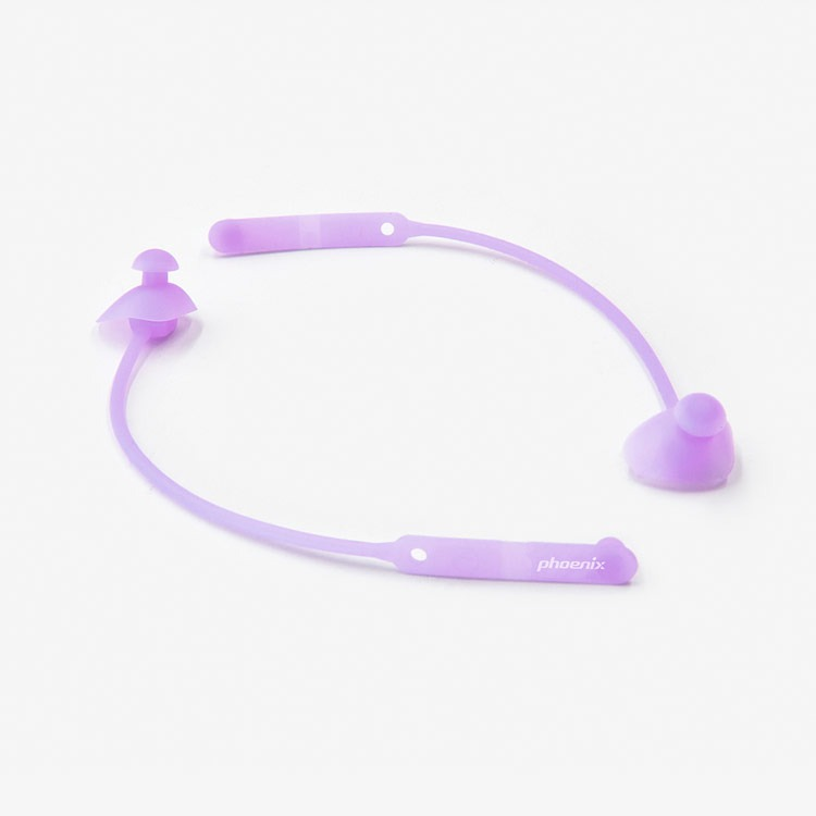 PHOENIX Otitis Media Loss Prevention Round Cord Ear Plug Violet [PNE-300 (VIO)] 상품컷