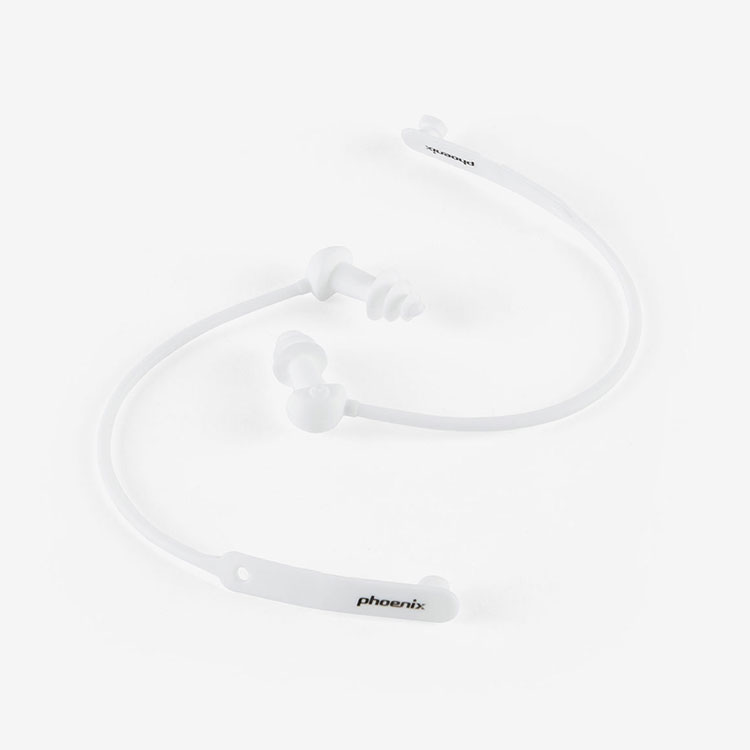 PHOENIX Otitis Media Loss Prevention Cord Ear Plug White [PNE-200 (WHT)] 상품컷
