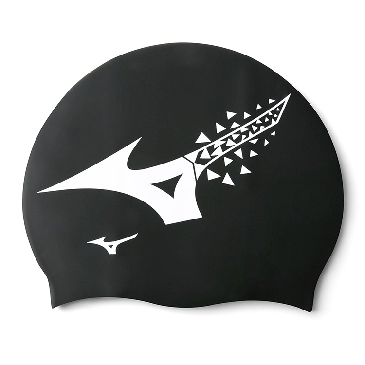 MIZUNO Splash Silicone Swim Cap Black [N2JWC04009] 상품컷