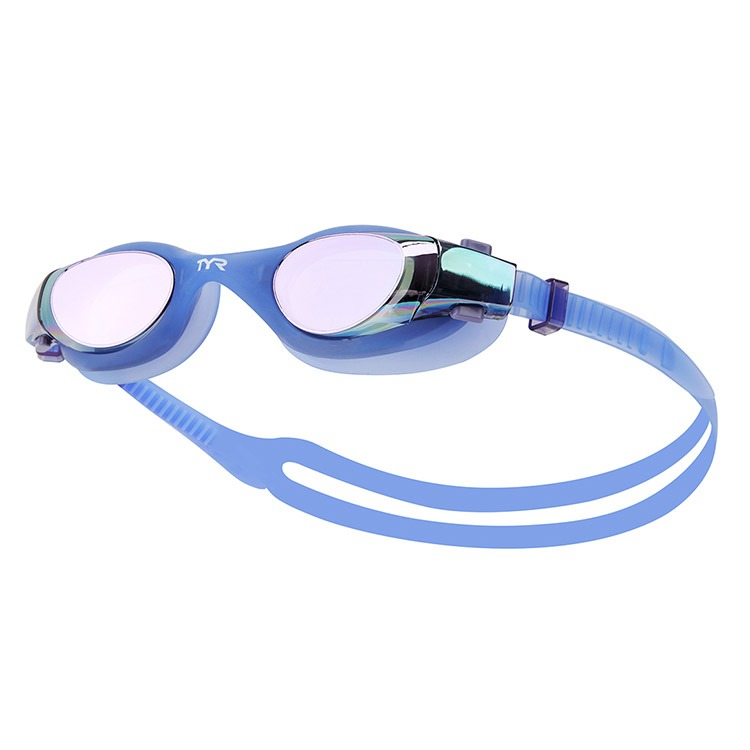 TYR Women's Vesi Swim Mirrored Goggles Smoke Purple [LGHYBFM 510]