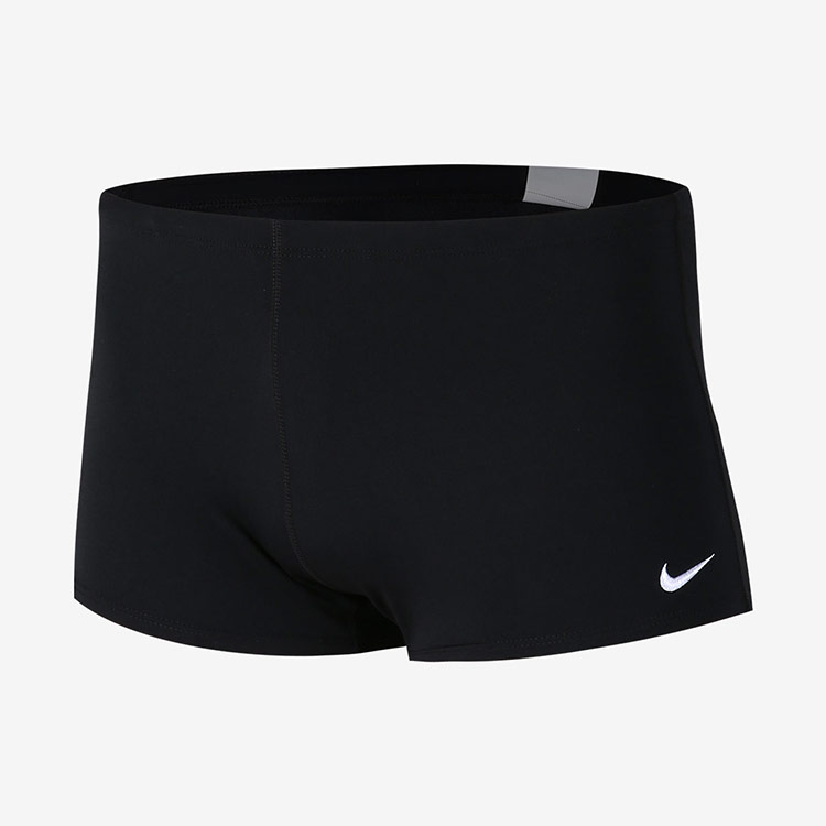 NIKE SWIM Men's Hydrastrong Solid Square Leg Swimsuit Solid Black [NESSA002-001A] 상품컷