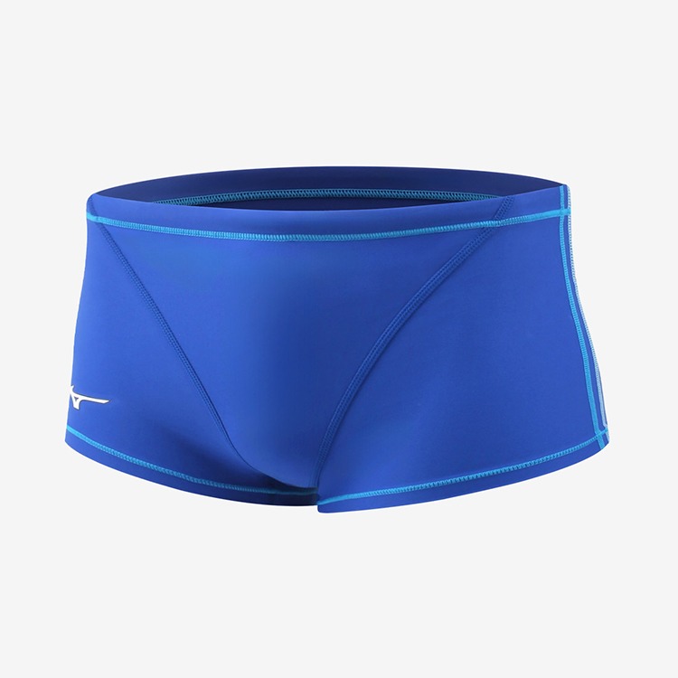 MIZUNO Exercise Suit Double Line Short Square Tight Blue Socks [N2MBC06227] 상품컷
