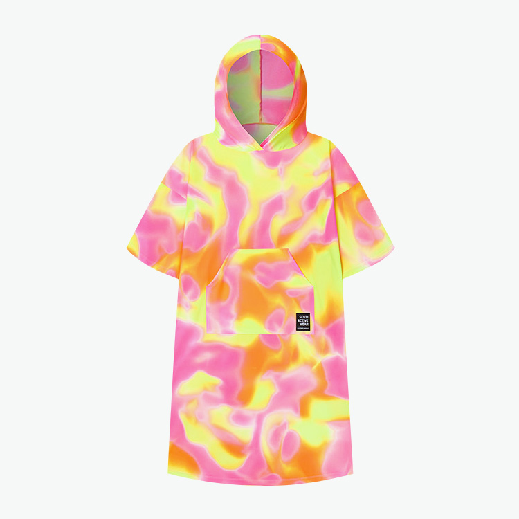 SENTI Unisex Haze Beach Poncho Pink [SAW-PC08 (PK)] 상품컷