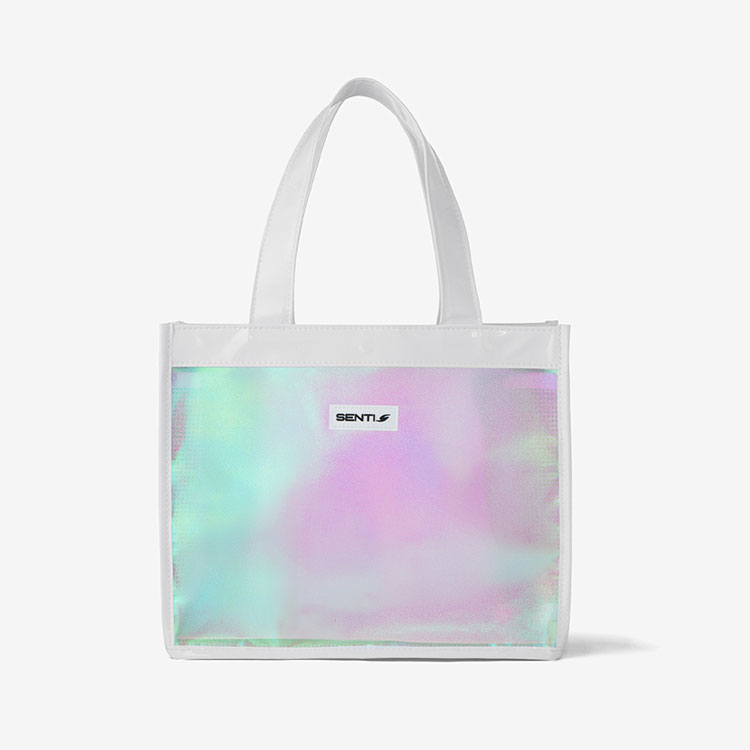 SENTI Enamel Large Tote Bag Swim Bag White [SB-220 (WH)] 상품컷