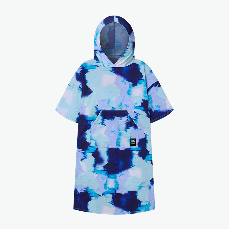 SENTI Unisex Blue Martini Beach Poncho Blue [SAW-PC02 (BL)] 상품컷