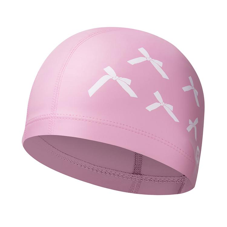RALLY Kids Ribbon PU Coated Swim Cap Pink [ORKC820 (PNK)] 상품컷
