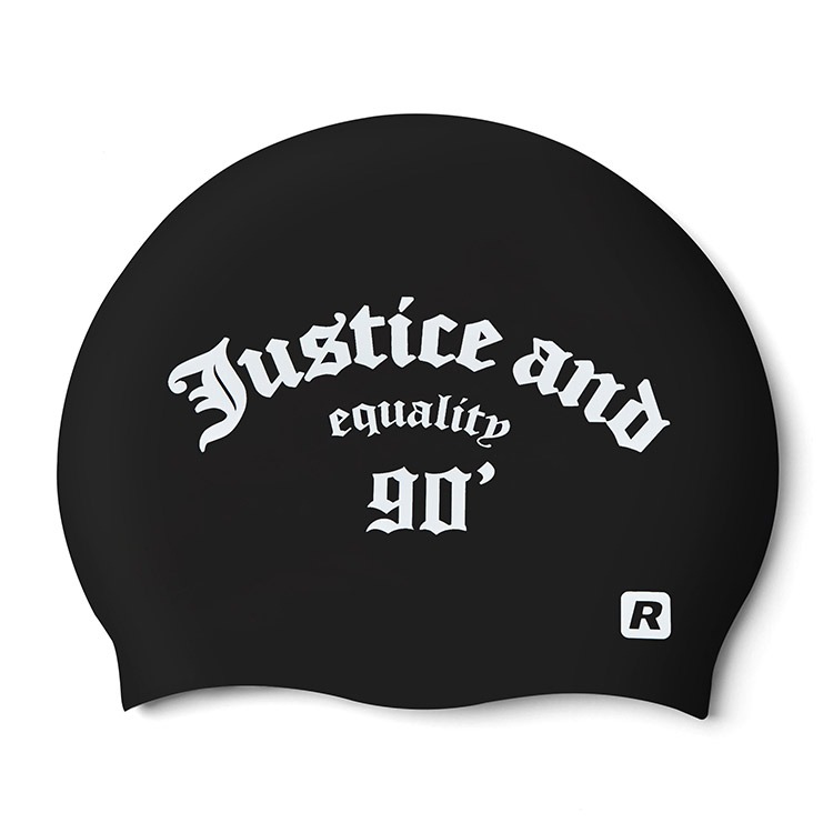 RALLY Justice Silicone Swim Cap Black [ORUC803 (BLK)]