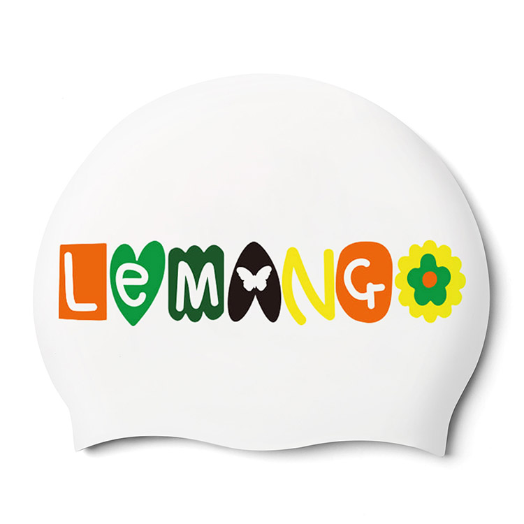 LEMANGO Fika Silicone Swim Cap White [LGNSC61002154] 상품컷