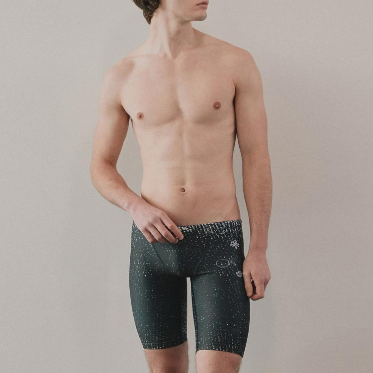 LEMANGO Men's Papo Spider Jammer Swimsuit Black [LSMJM26304524] 상품컷