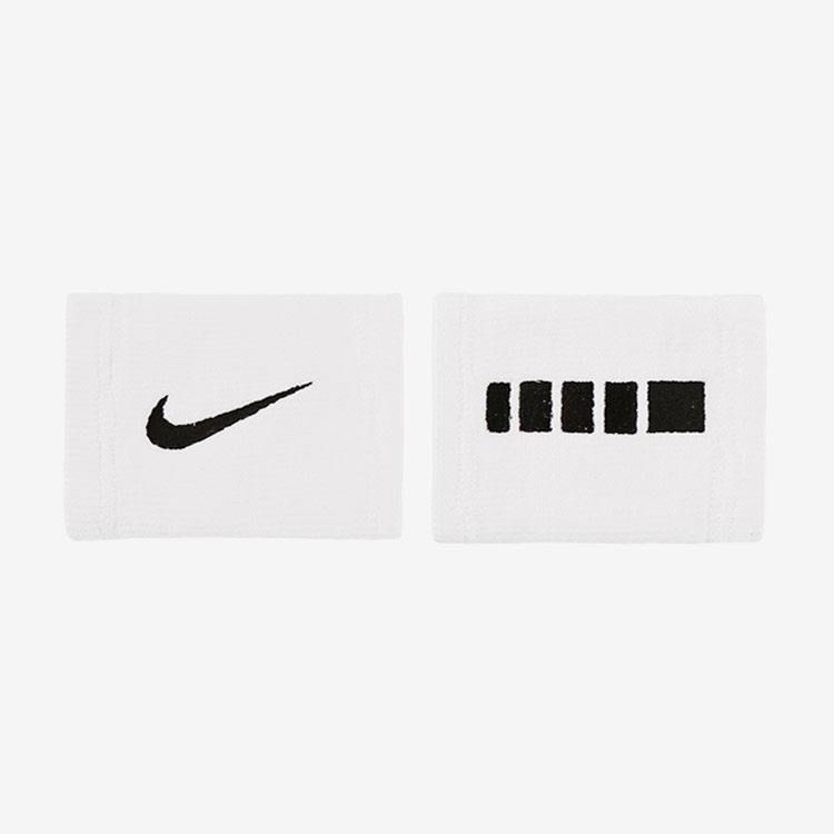 NIKE Elite Double Wide Wristband White [DX7055-101]