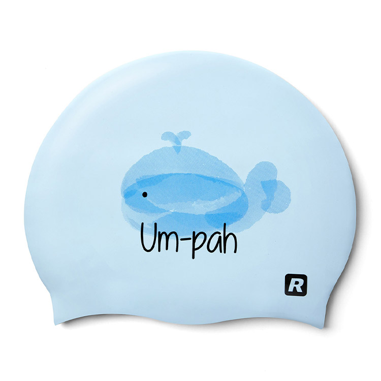 RALLY Whale Silicone Swim Cap Sky Blue [ORUC800 (SBU)]