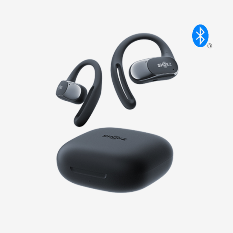 SHOKZ Open Fit Air Bluetooth Air Conduction Earphones Black [T511 (Black) Wireless Earphones]