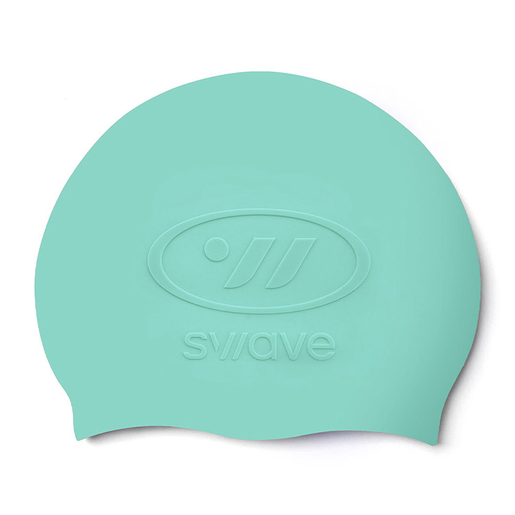 SWAVE Emboss Silicone Swim Cap Mint [SW-ECS007 (MNT)] 상품컷