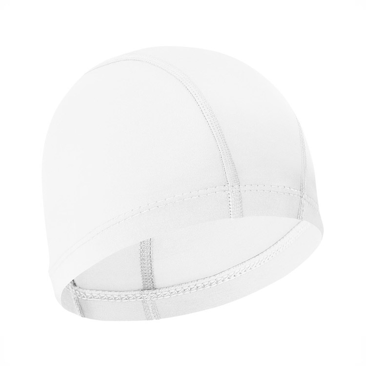 SENTI Solid Spandex Swim Cap White [SC-S102 (WH)]