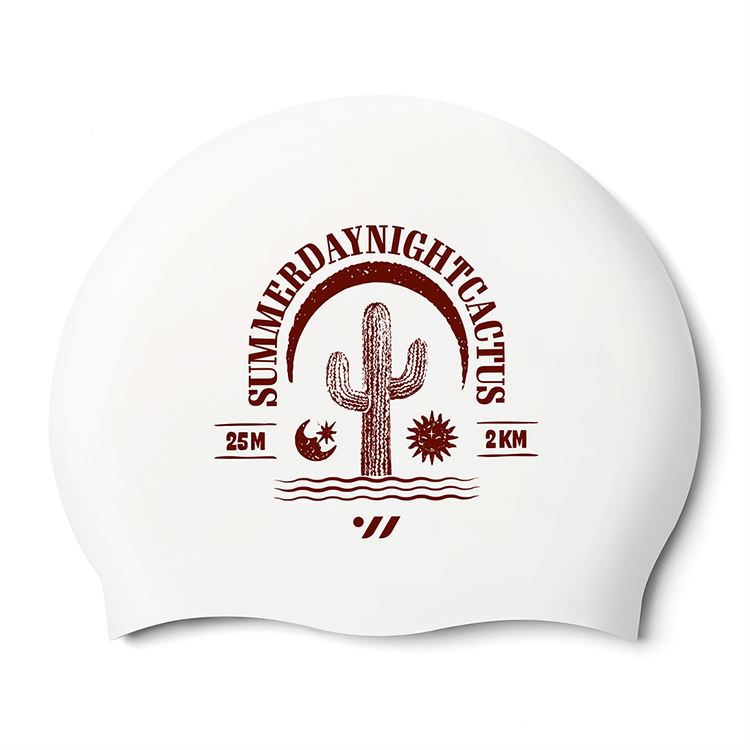 SWAVE Cactus Silicone Swim Cap White [SW-CS139 (WHT)]