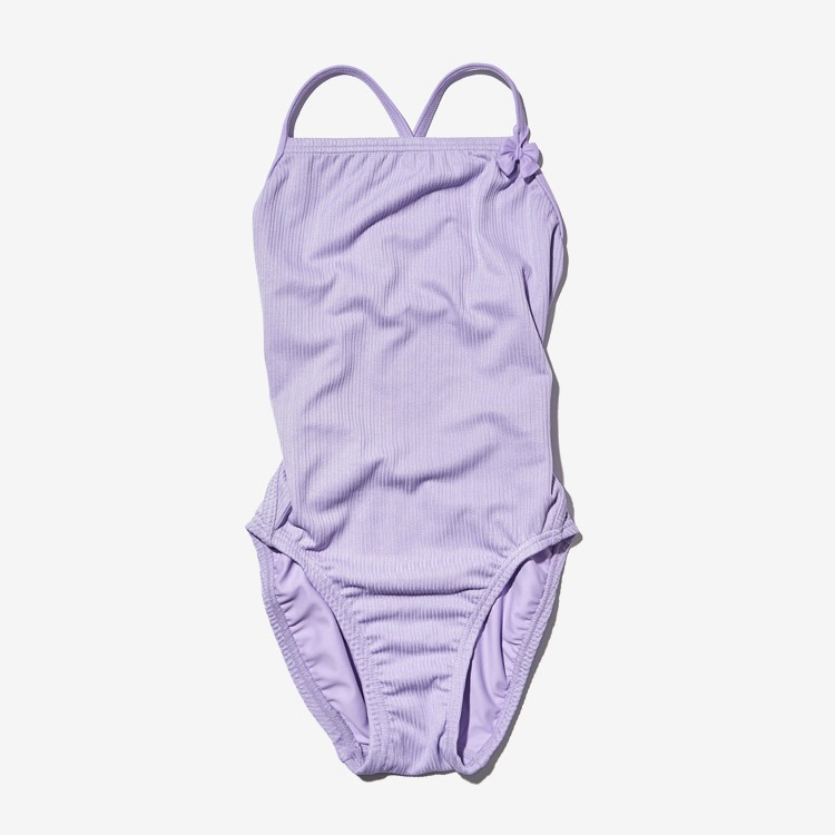 HOOG Kids Honeyberry Cross X-Back Swimsuit Lilac [GXA446 Girls' ] 상품컷