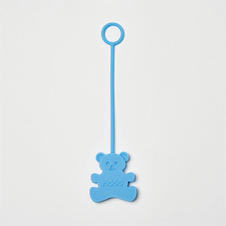 HOOG Bear Charm Keyring Blue Blue [HKR028]