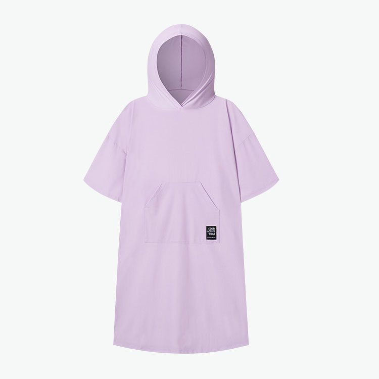 SENTI Active Solid Beach Poncho Unisex Lavender [SAW-PC13] 상품컷