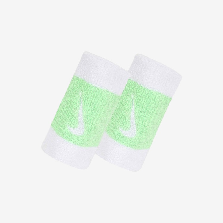NIKE Swoosh Double Wide Wristband White Mint [AC2287-117] 상품컷