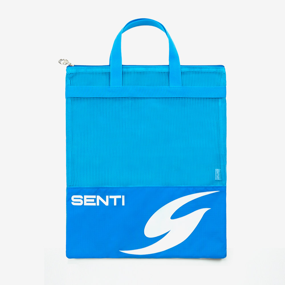 SENTI Large Square Mesh Swim Bag Blue [SB-711 (BL)]