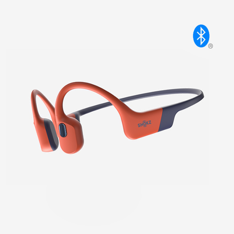 SHOKZ OpenSwim Pro MP3 Bluetooth Bone Conduction Earphone Red [S710 (Red) Wireless Earphone]
