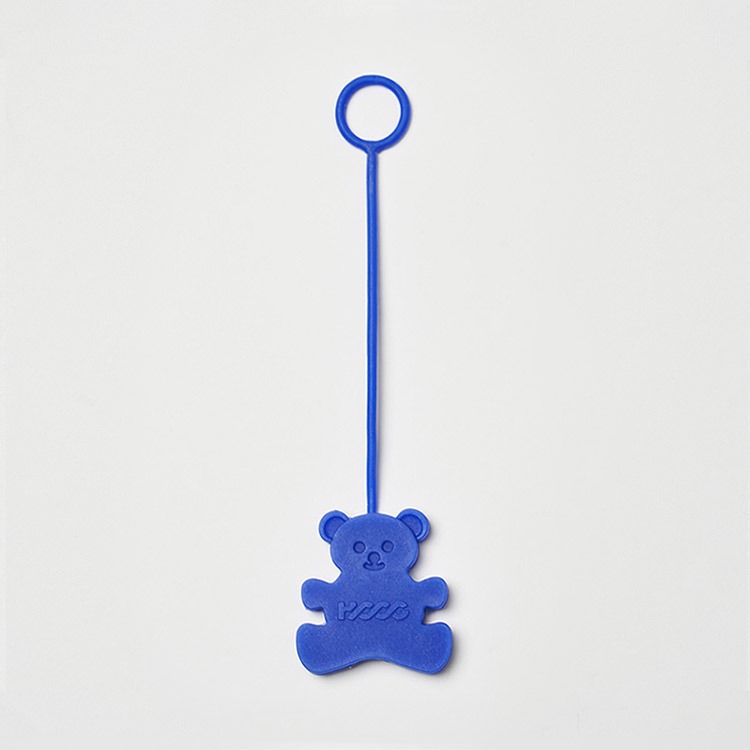 HOOG Bear Charm Keyring Dark Blue [HKR029]