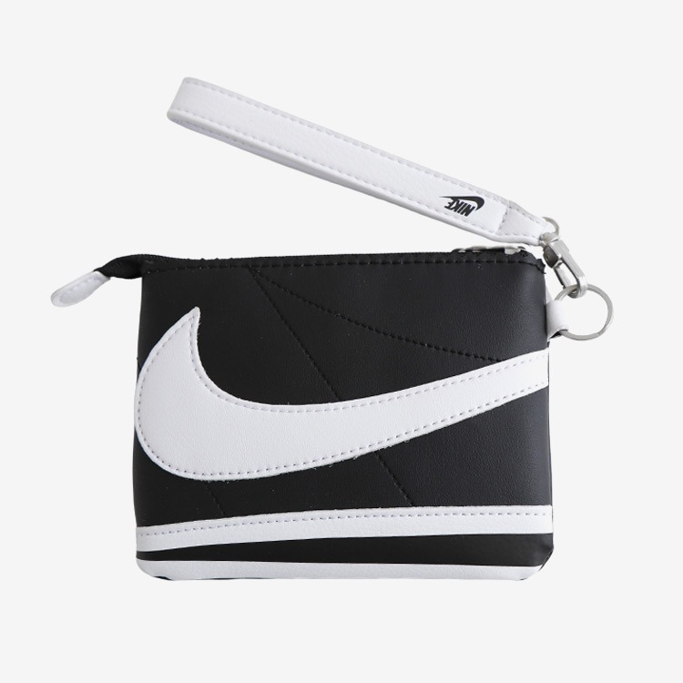 NIKE Cortez Wristlet Pouch Black HF3606-091]