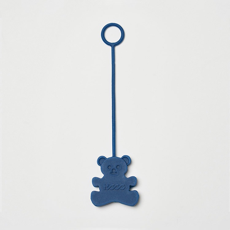 HOOG Bear Charm Keyring Indie Blue [HKR030]