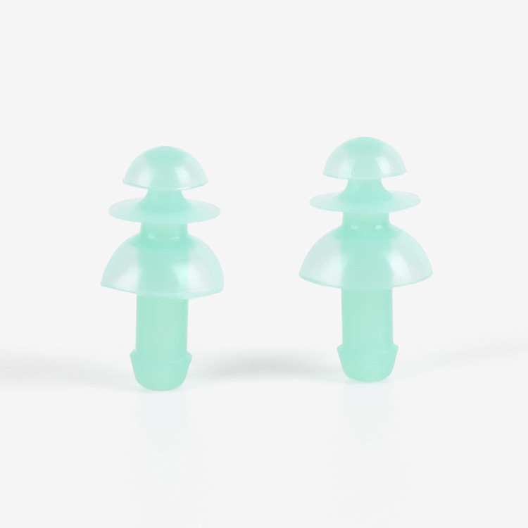 AQUWIN SME02 Silicone Ear Plugs (GRN) [SME02 (Green)]