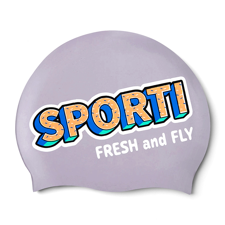 SPORTI Sugar Rush Silicone Swim Cap Light Purple [SCCS012 (PRWK)] 상품컷