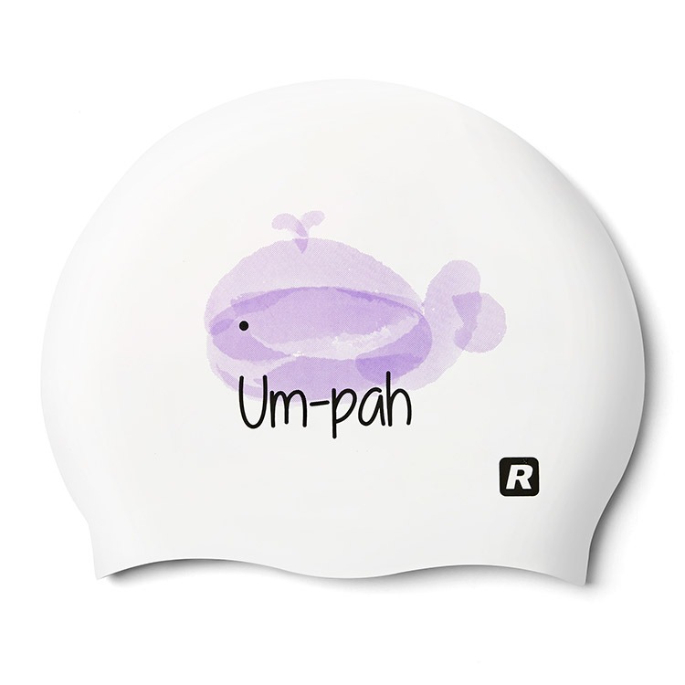 RALLY Whale Silicone Swim Cap Purple [ORUC800 (PUR)] 상품컷