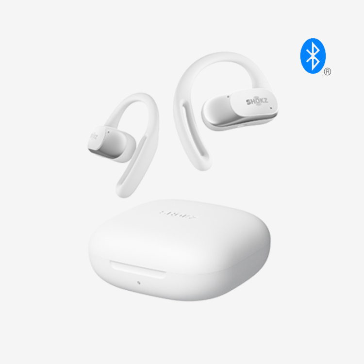SHOKZ Open Fit Air Bluetooth Air Conduction Earphones White [T511 (화이트) Wireless Earphones] 상품컷