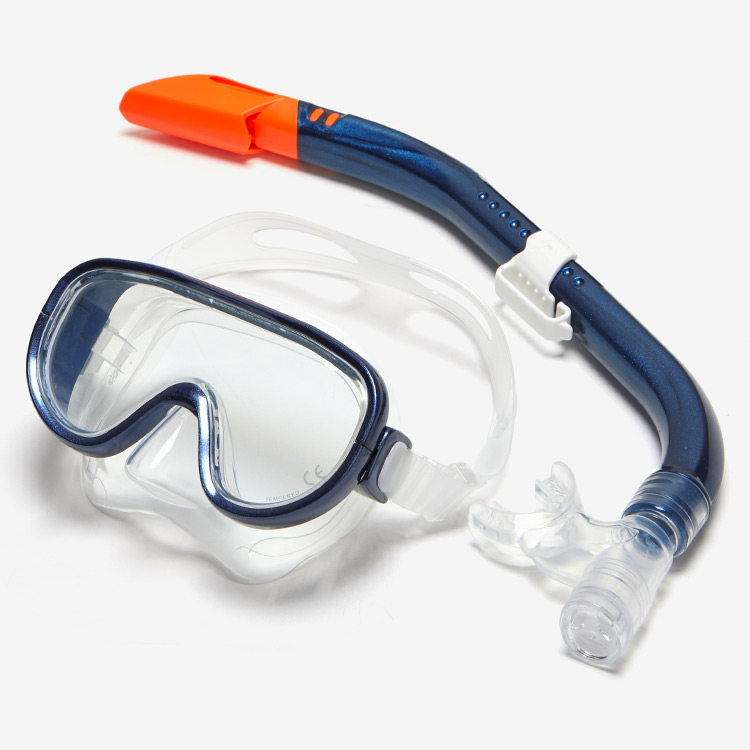 TUSA Leaf Turler New Snorkeling Set Navy [RC-1117Q (ID)]