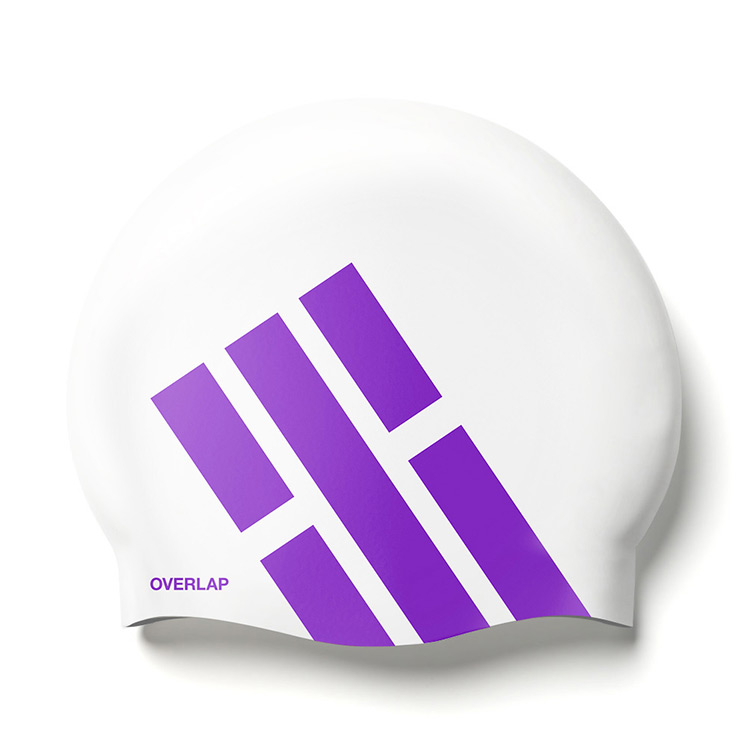 OVERLAP Geongon Gamri Wrinkle Free Swim Cap Purple 상품컷