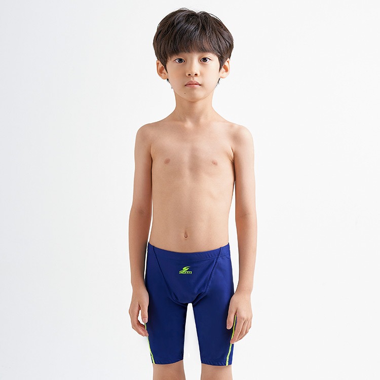 SENTI Kids Modern Basic Jammer Swimsuit Navy Lime [MSTJ-21B701 (NY/LM) Boys] 상품컷