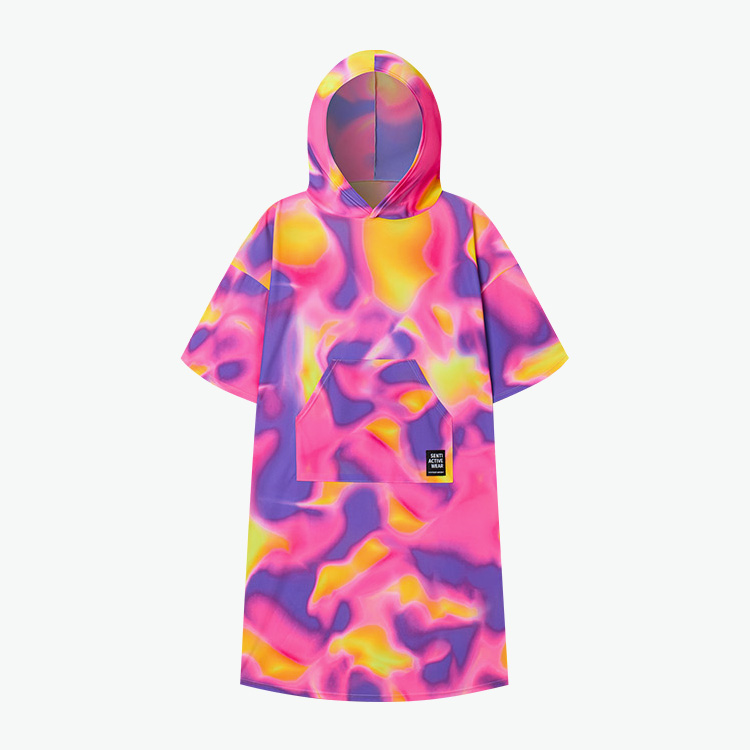 SENTI Unisex Haze Beach Poncho Purple [SAW-PC06 (PL)]