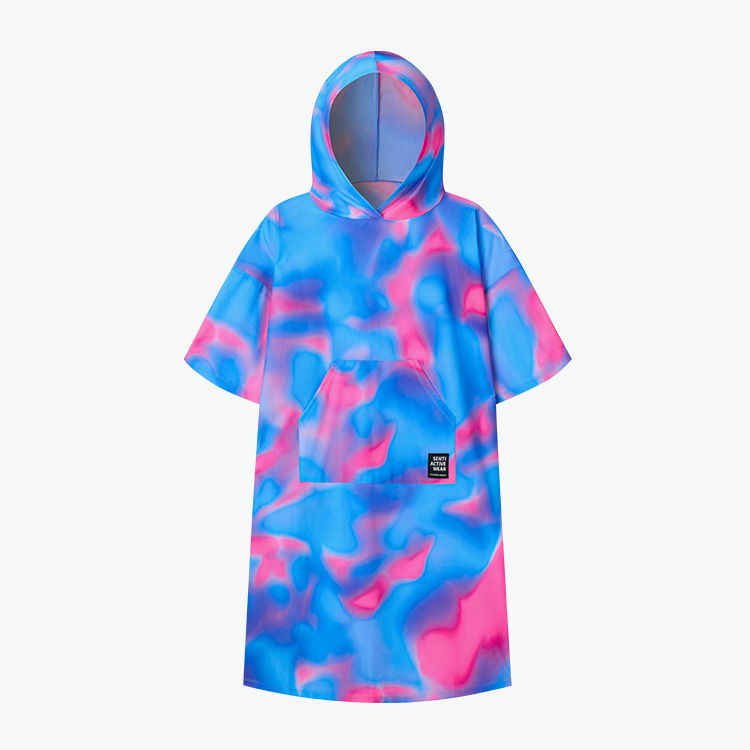 SENTI Unisex Haze Beach Poncho Blue [SAW-PC07 (BL)]
