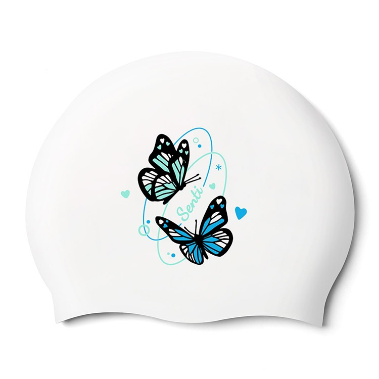 SENTI Parfala Silicone Swim Cap Blue [SC-2491 (BL)] 상품컷