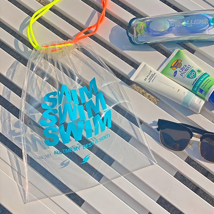 SENTI Neon Blue Jelly Bag [SB-201(BLU) Swim Bag] 상품컷