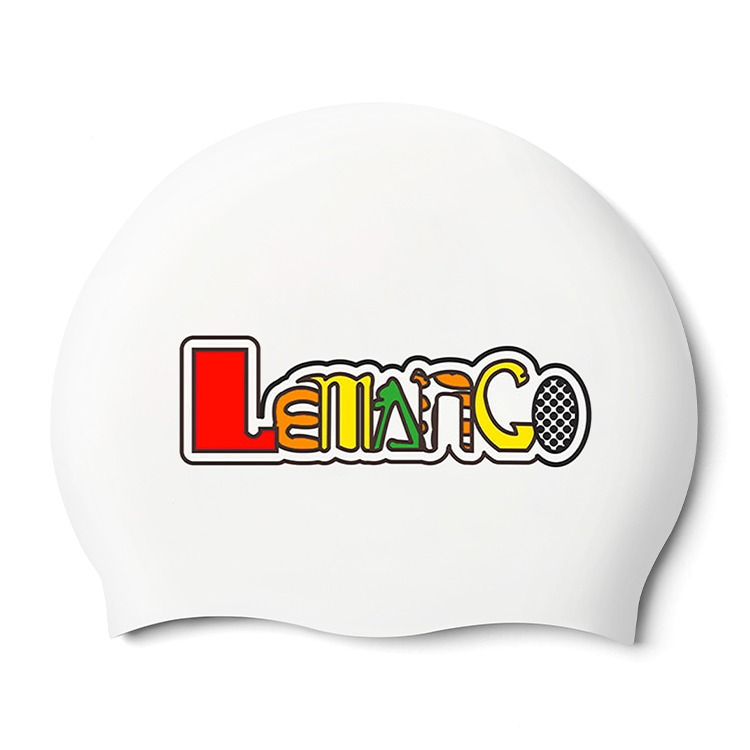 LEMANGO Mango Zoo Silicone Swim Cap White [LGNSC61004211] 상품컷