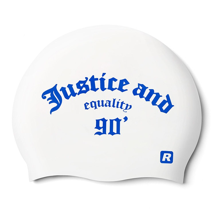 RALLY Justice Silicone Swim Cap White [ORUC803 (WHT)] 상품컷