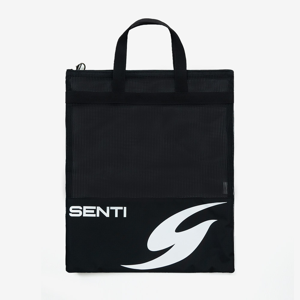 SENTI Large Square Mesh Swim Bag Black [SB-711 (BK)] 상품컷