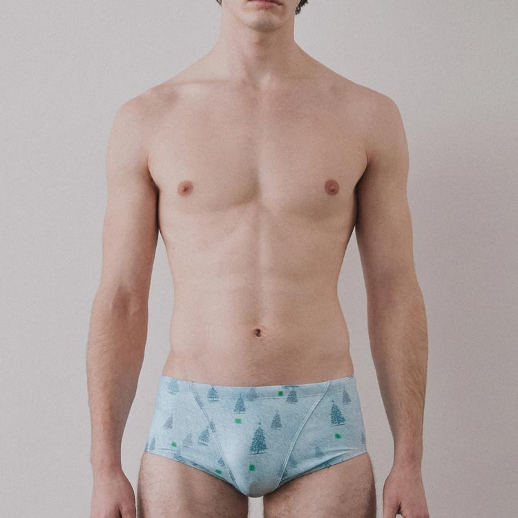 LEMANGO Men's Silva Snowy Square Leg Swimsuit Grey [LSMBR16364521] 상품컷