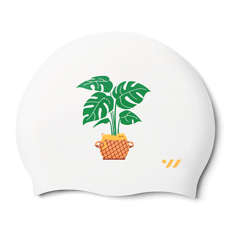 SWAVE Catstera Silicone Swim Cap White [SW-CS093 (WHT)] 상품컷