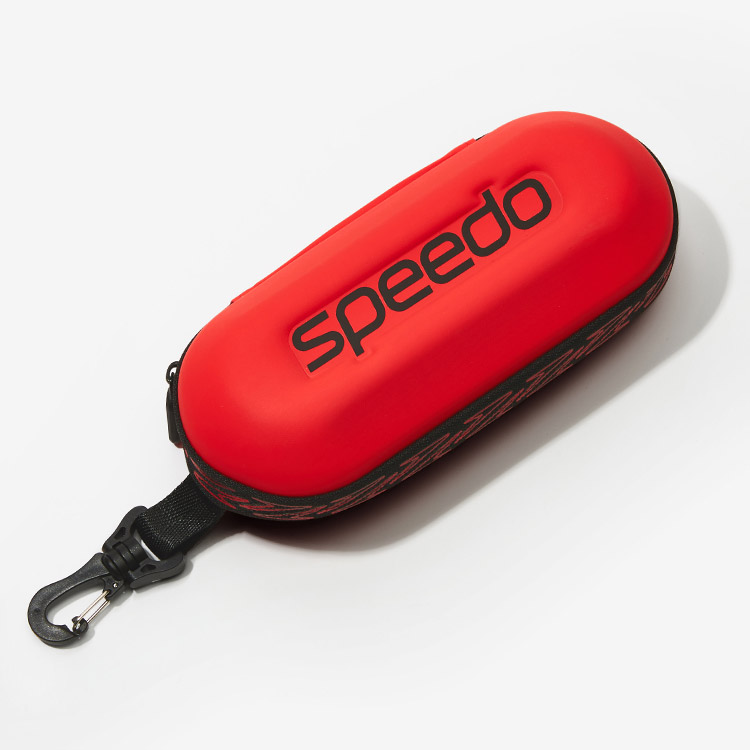 SPEEDO Logo Goggles Case Red [8-00381215421] 상품컷