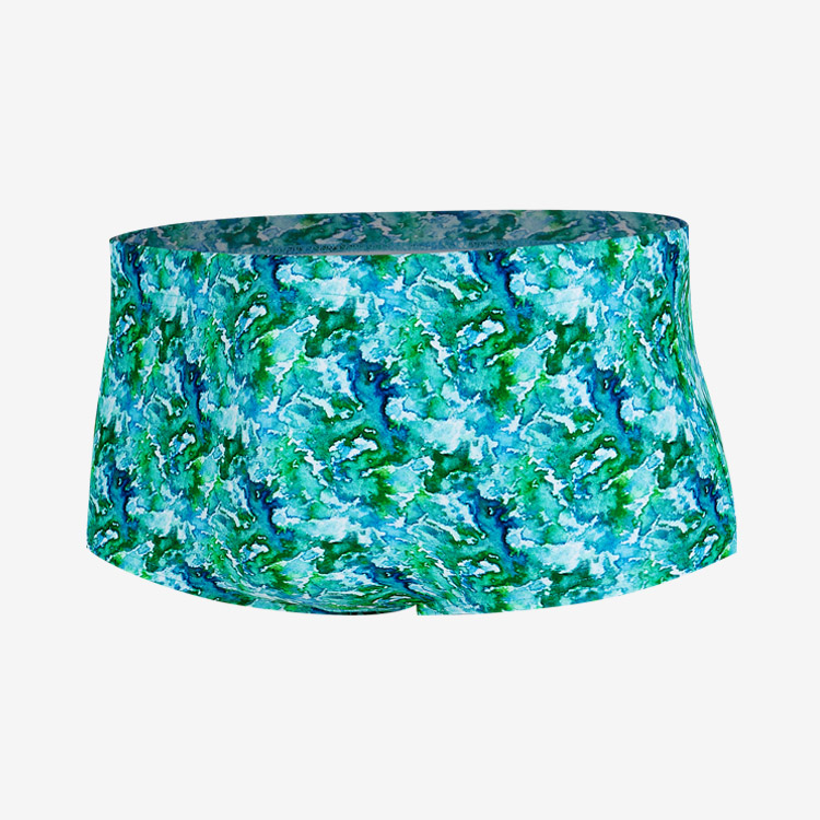 SENTI Men's Summer Dream Estate Square Leg Swimsuit Green [MSP-23472 (GN)] 상품컷