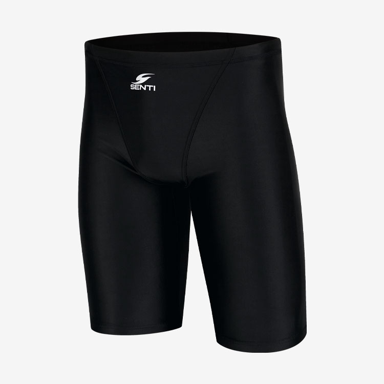 SENTI Men's Black Swan Jammer Swimsuit Black [MSTQ-4001 (BK)] 상품컷